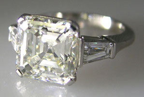 Style# Shbs 502 Asscher Cut w/ Taper Baguettes